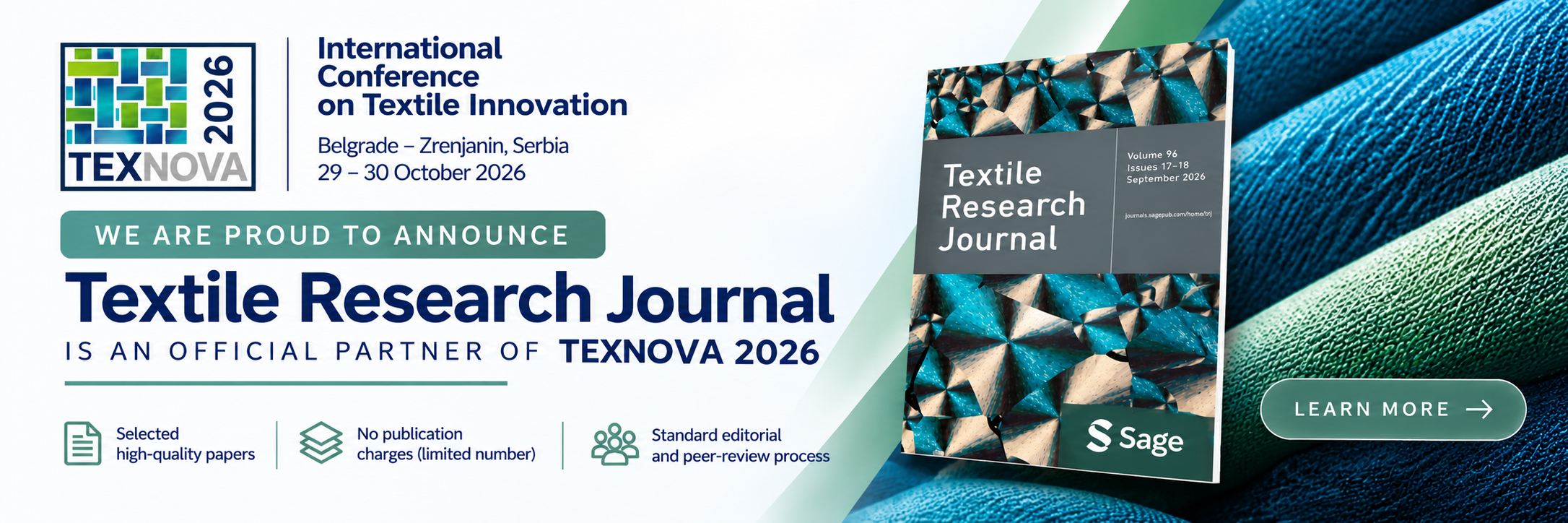 Textile Research Journal - Official Partner of TEXNOVA 2026